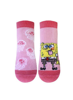 Цена за 2 пары БРЕСТСКИЕ НОСКИ ДЕТСКИЕ 3075 SPONGEBOB (укороченные) розовый
