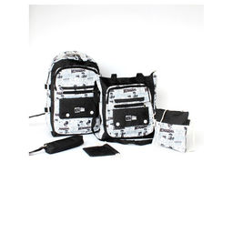 Комплект MF-8110  (рюкзак+2шт сумки+пенал+монетница)   2отд,  5внеш+1внут/карм,  белый 256323