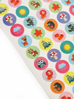 Цена за 3 шт. Наклейки детские оценки «Животные», 7×16 см, 10 листов