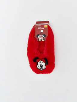 Minnie Mouse Desenli Kayd?rmaz Tabanl? K?z ?ocuk Ev ?orab?