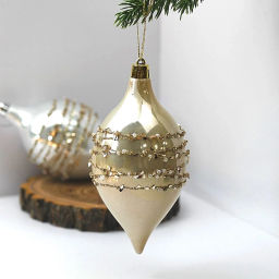 Набор украшений SHINE "Star Thread" 13,8х6,5 см (2 шт.), light champagne/silver