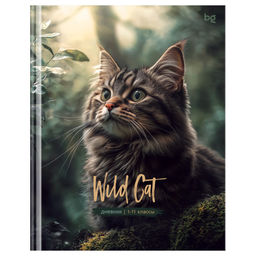 Дневник тв. об., 1-11 кл. "Wild cat" (Д5т40_лм 64736, BG) матовая ламинация