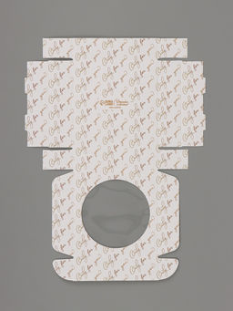 Цена за 5 шт. Коробка подарочная самосборная с окном Only for you, 11.5×11.5×3 см