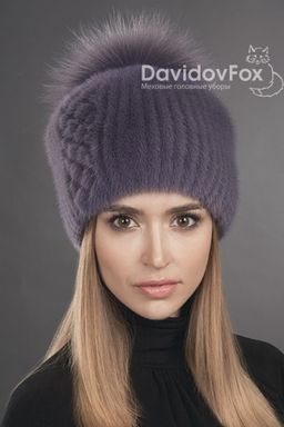 Шапка Буратино норка слива орнамент