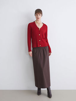 V Yaka Kad?n Triko H?rka