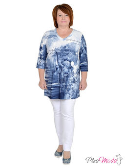 Туника Модель №593 размеры 44-84 - Plusmoda фото 5