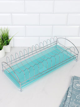 Сушилка для посуды металл с поддоном 40x20x10 см/ P-172 /уп 42/0,374 (Синий) - ГалеонТрейд фото 5