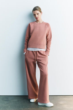 FADED WIDE-LEG TROUSERS - Zara фото 15