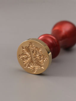 Печать для сургуча с пластиковой ручкой «Буква I на вензеле», 2.5×2.5×6.3 см