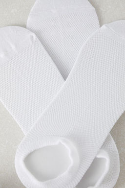 Gri-Cok Renkli Unisex 8li K?sa Boy-Gorunmez Yazl?k Pamuklu Hava Alan Corap TMNSS25CO00016