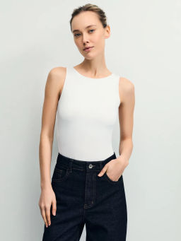 Базовое боди без рукавов ZR2604013407-1 / Zarina  фото 8