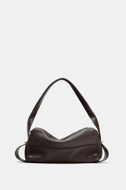 LEATHER SHOULDER BAG - Zara фото 4