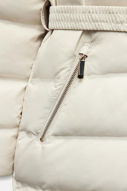 SEMI-LONG WIND PROTECTION HOODED PUFFER JACKET - Zara фото 9