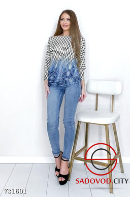 Блузка с принтом женская - Bruno фото 5