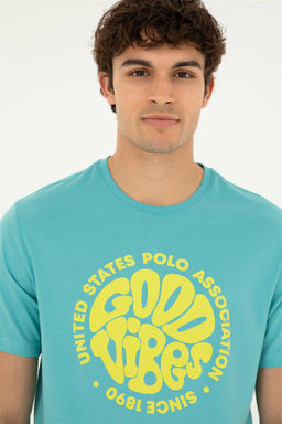 Мужская мятная футболка Неожиданная скидка в корзине - U.s. polo assn фото 2