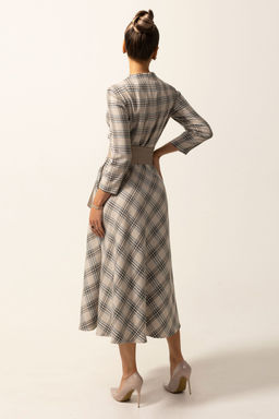 Платье Golden Valley 4756-2 серо-бежевый  фото 3