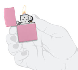 Зажигалка ZIPPO с розовым матовым покрытием | Pink Matte 238  фото 5