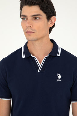Мужская темно-синяя футболка Неожиданная скидка в корзине - U.s. polo assn фото 2
