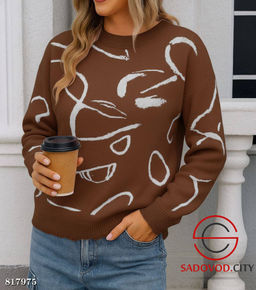 Свитер женский с рисунком - Bruno фото 2