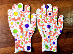 Перчатки нейлоновые ЦВЕТОЧЕК с нитриловым покрытием (1упак/12шт)