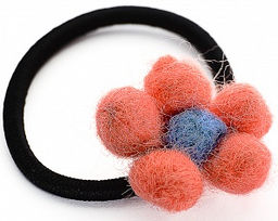 Резинка для волос Цветочек PR3610 коралл