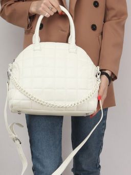 Сумка женская искусственная кожа VF-575013, 1отд+еврокарм, плечевой ремень, белый SALE 244847 - Adelia фото 10