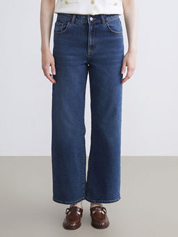 Wideleg Kad?n Jean Pantolon