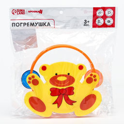 Погремушка - бубен «Зверушки», от 3 мес., МИКС