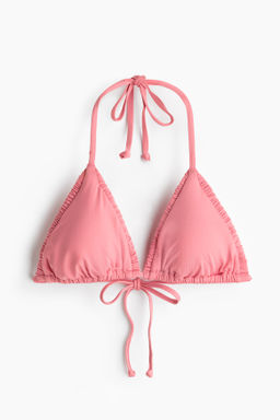 Top de bikini triangular con relleno