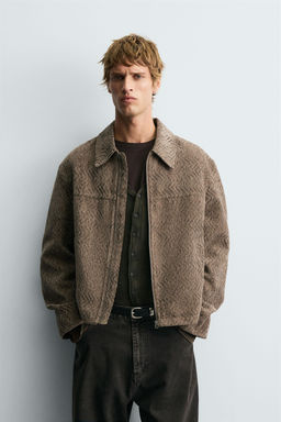 TEXTURED JACQUARD JACKET - Zara фото 2