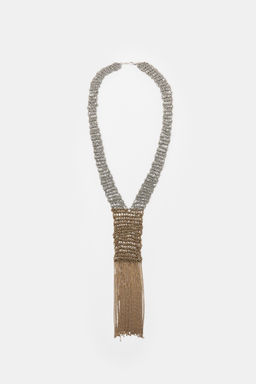 CONTRAST FRINGED NECKLACE - Zara фото 2