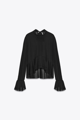FLOWING RUFFLED TOP - Zara фото 9