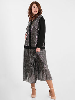 Костюм вечерний женский с кардиганом - Almond фото 4