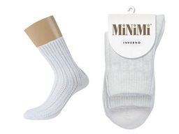 MINI INVERNO 3303 носки жен. (осенние модели) 10% Шерсть, 80% Акрил, 9% Полиамид, 1% Эластан - bianco
