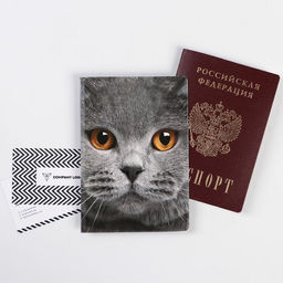 Обложка для паспорта Кот (1 шт)