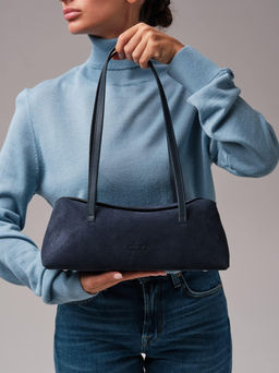 Замшевая сумка Raduy DBR 31127 насыщенно-синий