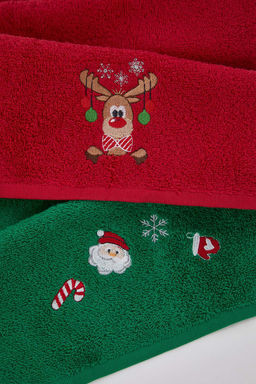 2li Yesil K?rm?z? Y?lbas? Nak?sl? Mutfak/El Havlusu 30x50cm TPHAW26MH00000 - Trendyolmilla фото 4