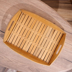 Поднос из бамбука, 40×30×5 см