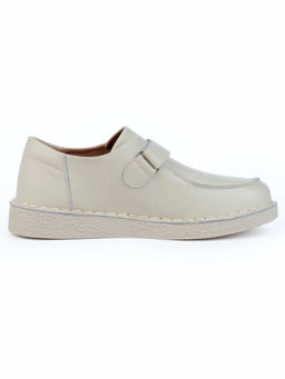 01-D7581-2 BEIGE Ботинки демисезонные женские (натуральная кожа)