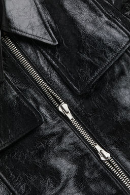 Cazadora biker de piel - H&m фото 2