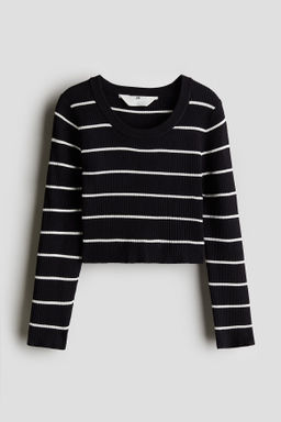 Rib-knit jumper