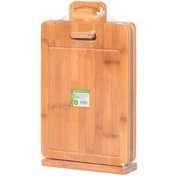 Доска разделочная бамбук, 40х23 см, 2 шт, HS-0012 (324416) /DANIKS/