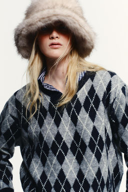 SHEEPSKIN BUCKET HAT - Zara фото 2