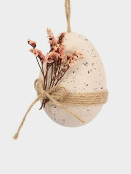 Подвеска, пасхальное яйцо, 9 см, пластик, сиреневая, Веточки, Interior Easter - Anna lafarg фото 2