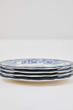 4lu Vintage Cicek Desenli Porselen Tatl? Tabag? Seti -K?rm?z? TPHAW26TBK00067 - Trendyolmilla фото 6