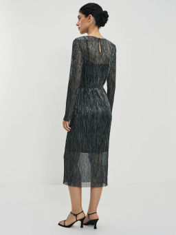 Платье миди с люрексом / Zarina