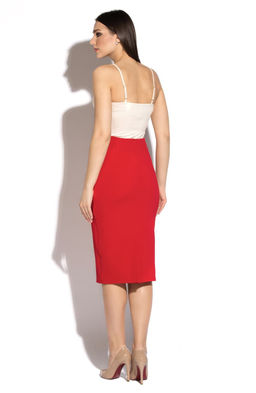 Юбка-карандаш красный - Donna saggia фото 3