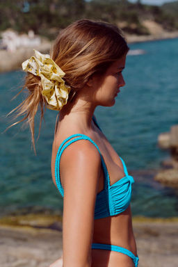 DOUBLE BRAIDED STRAP BIKINI TOP - Zara фото 2