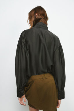 ZW COLLECTION SATIN SCARF SHIRT - Zara фото 24