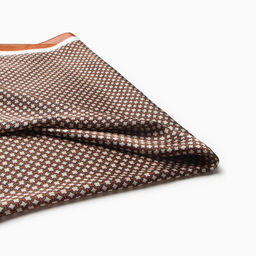 Платок женский MINAKU 70*70 см, кофейный  фото 2